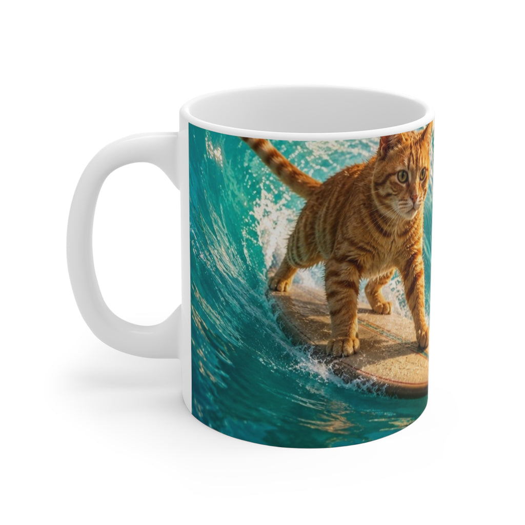 Cowabunga Cat — Mug 11oz
