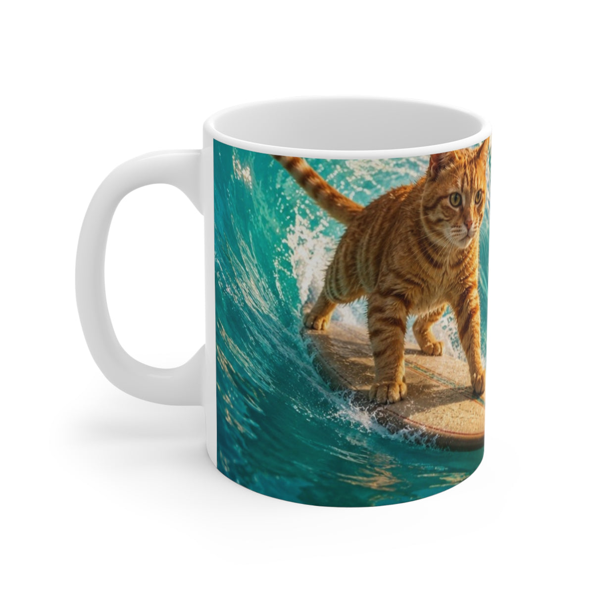 Cowabunga Cat — Mug 11oz