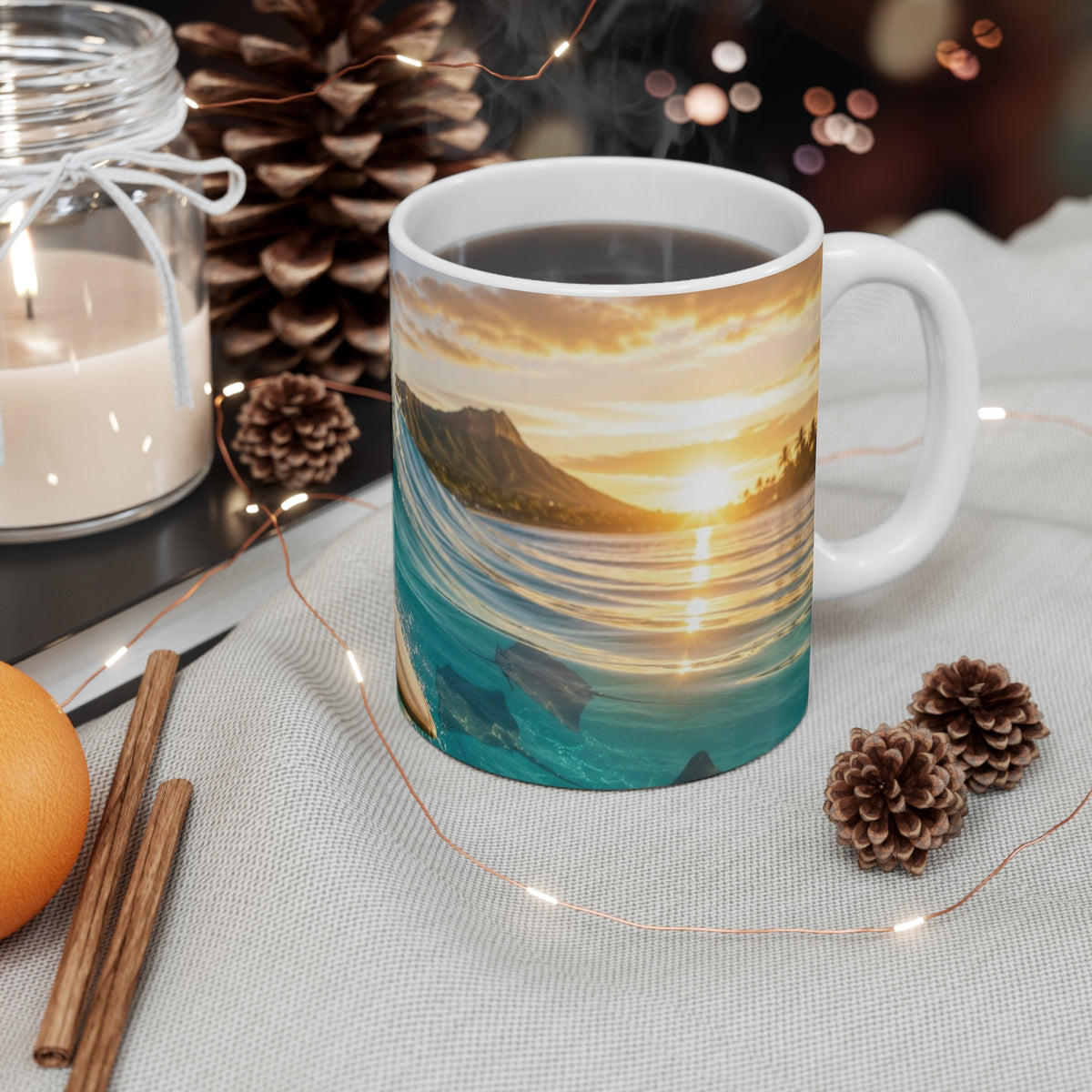 Cowabunga Cat — Mug 11oz