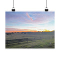 Fence Line Sunrise — 10x8 Photography Print