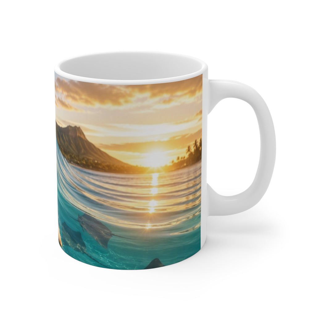 Cowabunga Cat — Mug 11oz